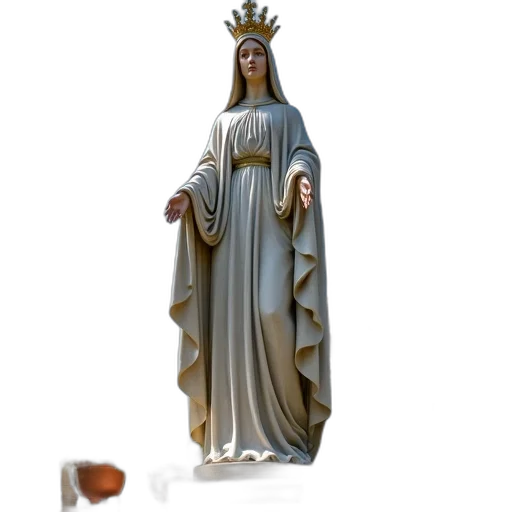 dress, staff, crown, jewelry, 3d render, concept art, pixel art, large transparent PNG cut-out