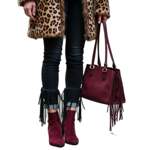 jacket, shoes, dark, red, monochrome, earth tones, cute, girl transparent PNG cut-out