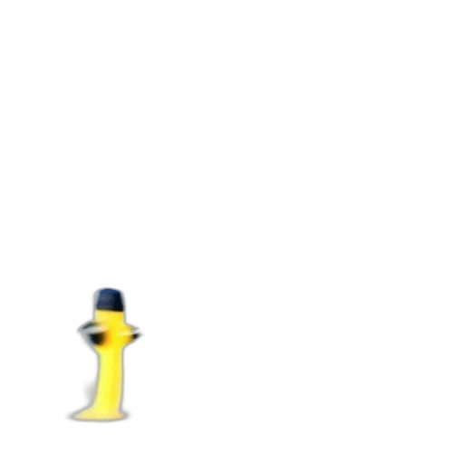 bottle, hat, weapon, sword, pixel art, concept art, 3d render, vaporwave transparent PNG cut-out