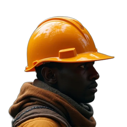 hat, staff, face, robot transparent PNG cut-out
