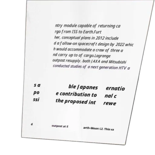 text-based, image, discussing, development, japanese, crewed, outpost, earth-moon transparent PNG cut-out