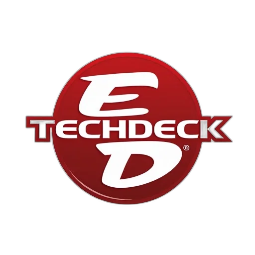 3d render, stylized, logo, featuring, word, techdeck, bold, white transparent PNG cut-out