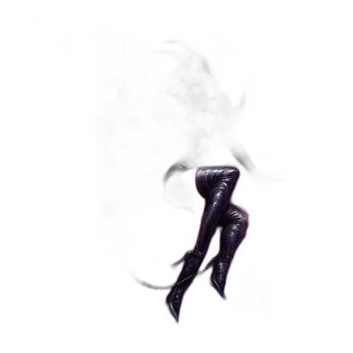 shoes, dress, mask, creature, concept art, photorealistic, 3d render, fantasy art transparent PNG cut-out