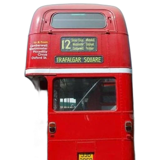 red, double, decker, bus, route, number, trafalgar, square transparent PNG cut-out