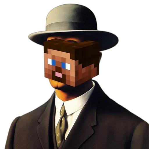 hat, face, staff, mask, pixel art, 3d render, photorealistic, concept art transparent PNG cut-out