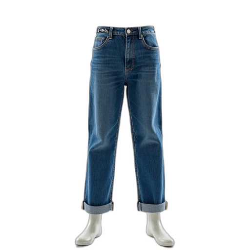 jacket, 3d render, mannequin, wearing, pair, blue, jeans, visible transparent PNG cut-out