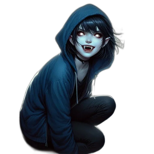 face, mask, jacket, creature, comic book art, concept art, fantasy art, anime transparent PNG cut-out