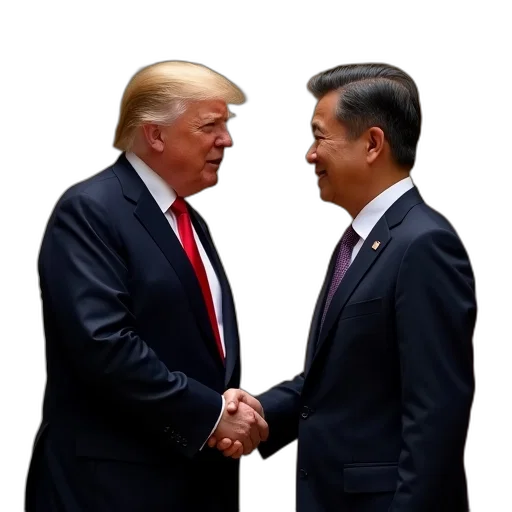 fire, president, trump, south, korean, moon, shaking, hands transparent PNG cut-out