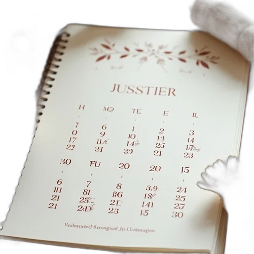 3d render, calendar, 2009, shown transparent PNG cut-out