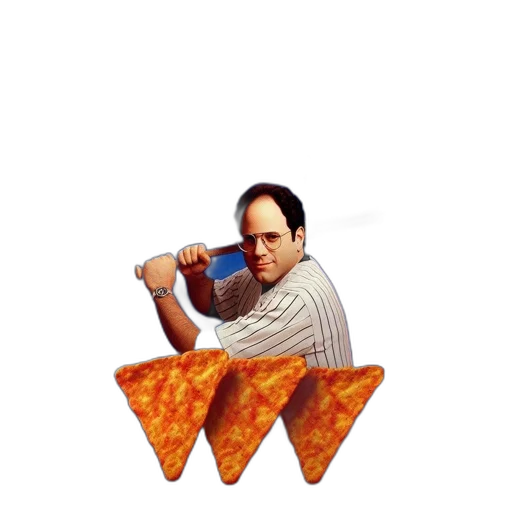food, weapon, sword, staff, pixel art, vaporwave, fire, doritos transparent PNG cut-out