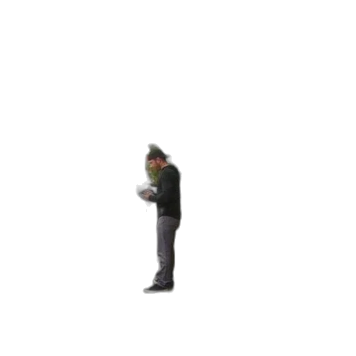 staff, hat, jacket, weapon, pixel art, 3d render, concept art, photorealistic transparent PNG cut-out