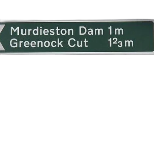 green, street, sign, white, text, indicating, directions, murdieston transparent PNG cut-out