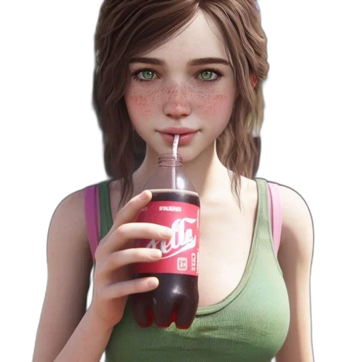 face, bottle, food, robot, photorealistic, concept art, 3d render, fantasy art transparent PNG cut-out