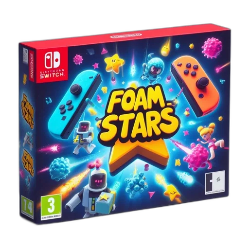 3d render, concept art, box, art, foam, stars, nintendo, switch transparent PNG cut-out