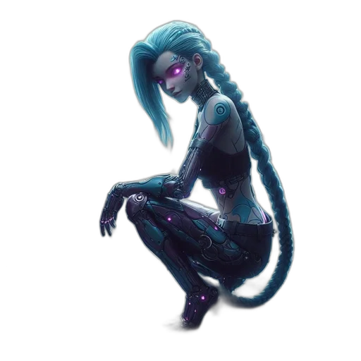 creature, robot, dragon, staff, concept art, fantasy art, 3d render, cyberpunk transparent PNG cut-out