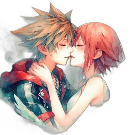 mask, watercolor, anime, pixel art, fantasy art, fire, red, colorful transparent PNG cut-out