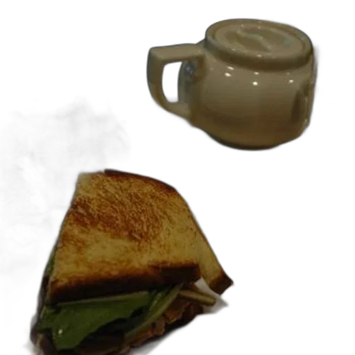food, weapon, photorealistic, 3d render, concept art, sandwich, lettuce, bacon transparent PNG cut-out