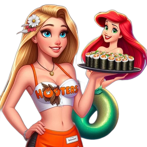 food, cartoon, concept art, fantasy art, 3d render, two, animated, characters transparent PNG cut-out