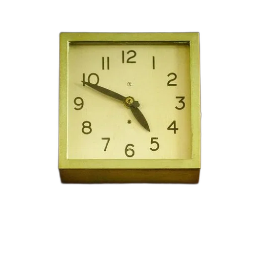 furniture, 3d render, photorealistic, square, clock, word, tokyo, below transparent PNG cut-out
