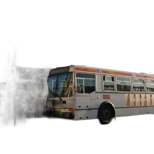 car, 3d render, concept art, photorealistic, pixel art, fog, two, buses transparent PNG cut-out