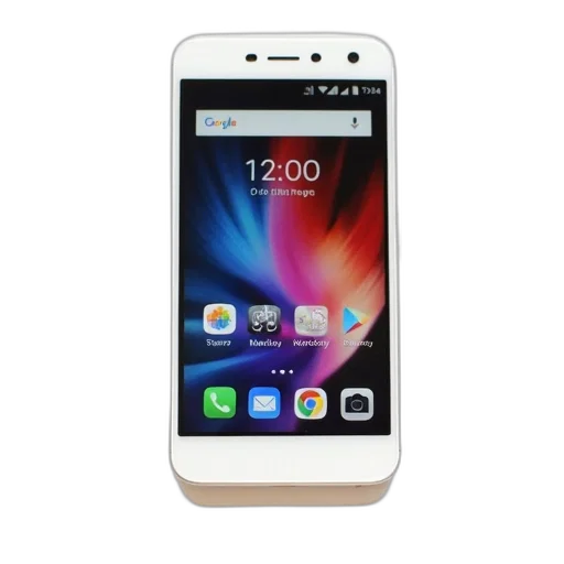 white, smartphone, black, screen, displaying, colorful, wallpaper, various transparent PNG cut-out