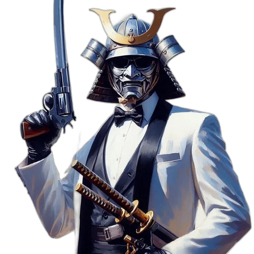 robot, staff, weapon, mask, concept art, comic book art, fantasy art, pixel art transparent PNG cut-out