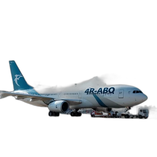 animal, weapon, 3d render, large, commercial, airplane, registration, number transparent PNG cut-out