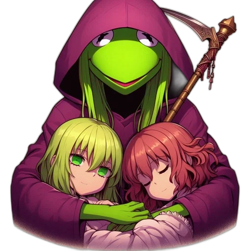 jacket, staff, weapon, mask, pixel art, concept art, fantasy art, anime transparent PNG cut-out