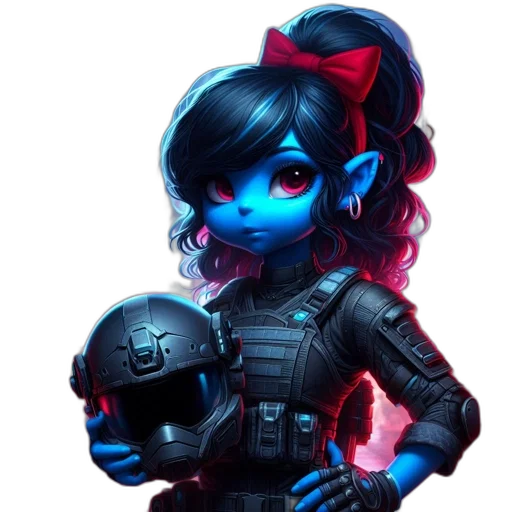 robot, mask, concept art, cyberpunk, fantasy art, pixel art, blue, dark transparent PNG cut-out