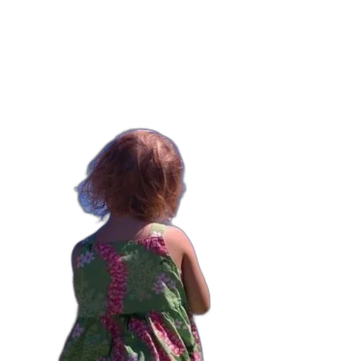 dress, hair, umbrella, staff transparent PNG cut-out