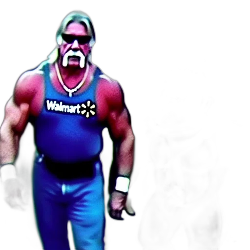 concept art, 3d render, vaporwave, cartoon, muscular, man, animated, character transparent PNG cut-out