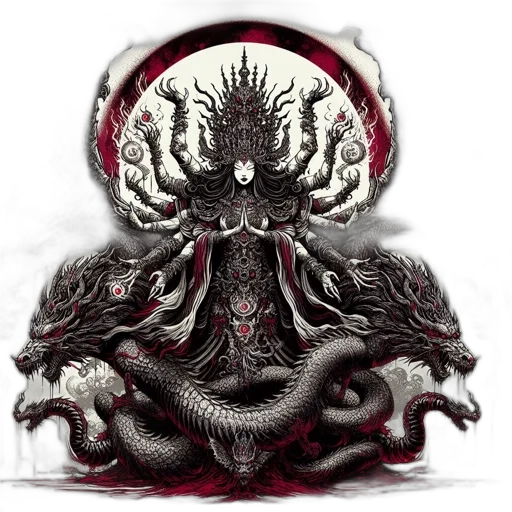 crown, creature, dragon, hair, concept art, fantasy art, pixel art, 3d render transparent PNG cut-out