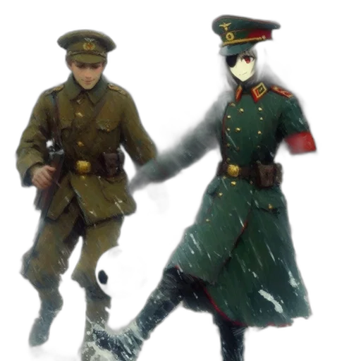 staff, weapon, mask, jacket, concept art, 3d render, oil painting, photorealistic transparent PNG cut-out