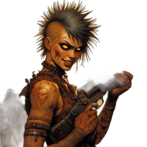 staff, weapon, concept art, comic book art, cyberpunk, fantasy art, post-apocalyptic, landscape transparent PNG cut-out