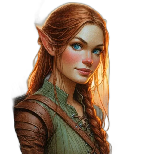 face, dragon, staff, dress, fantasy art, concept art, photorealistic, pixel art transparent PNG cut-out