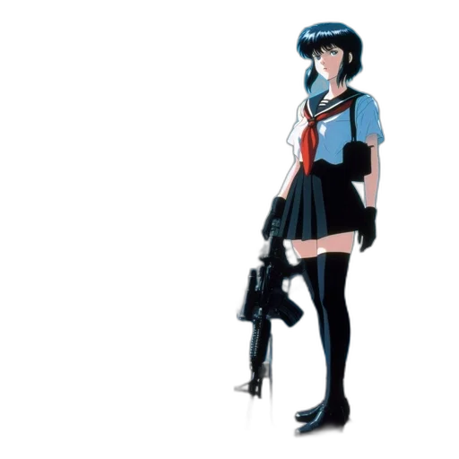 weapon, dress, staff, concept art, anime, pixel art, cartoon, blue transparent PNG cut-out