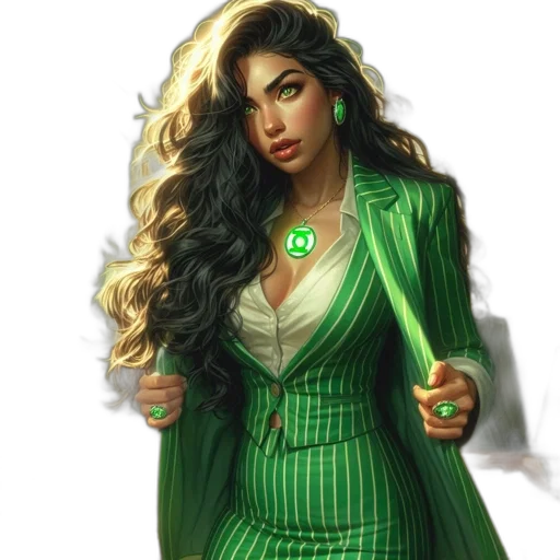 dress, jewelry, fantasy art, concept art, comic book art, pixel art, green, earth tones transparent PNG cut-out