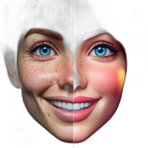 face, mask, photorealistic, 3d render, concept art, image, contrasts, realism transparent PNG cut-out