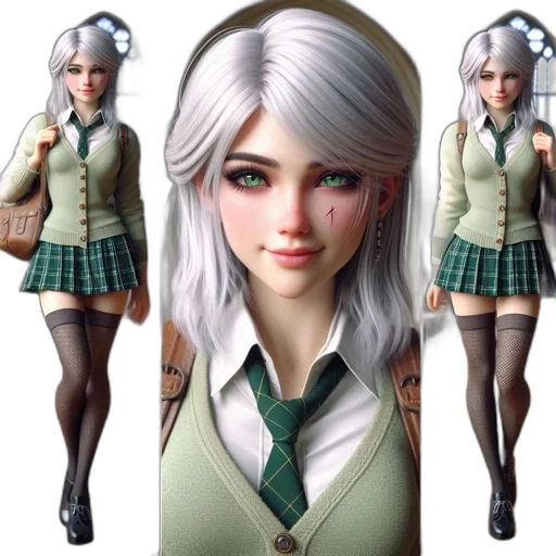 3d render, concept art, fantasy art, photorealistic, green, pastel, animated, character transparent PNG cut-out