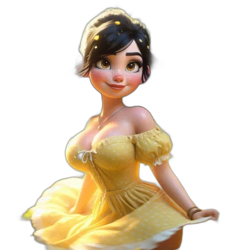 dress, crown, jewelry, 3d render transparent PNG cut-out