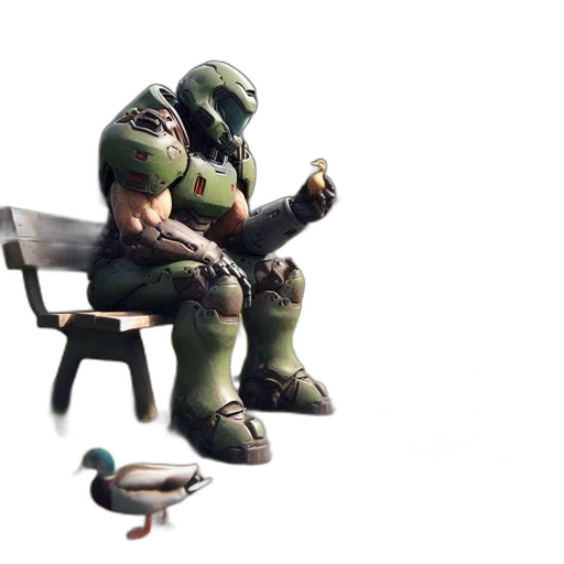 robot, weapon, furniture, concept art, 3d render, pixel art, outer space, underwater transparent PNG cut-out