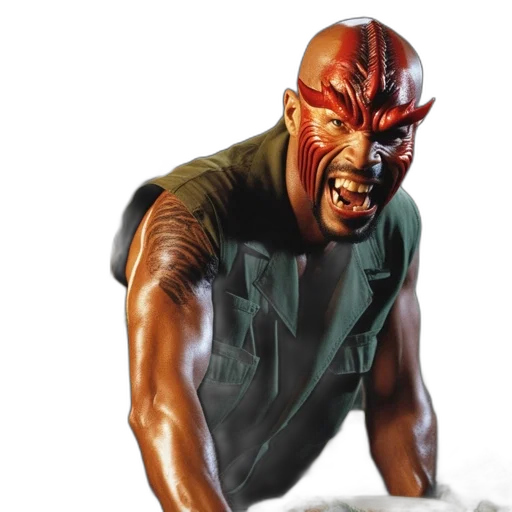 comic book art, concept art, photorealistic, man, sleeveless, green, shirt, wears transparent PNG cut-out
