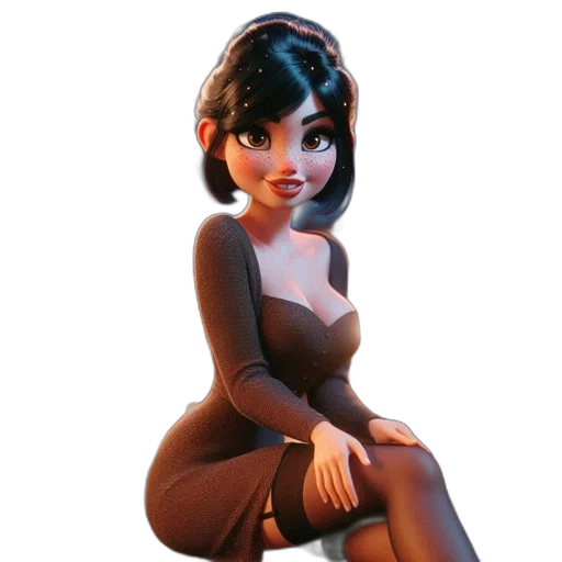 dress, robot, staff, face, concept art, 3d render, cartoon, fantasy art transparent PNG cut-out
