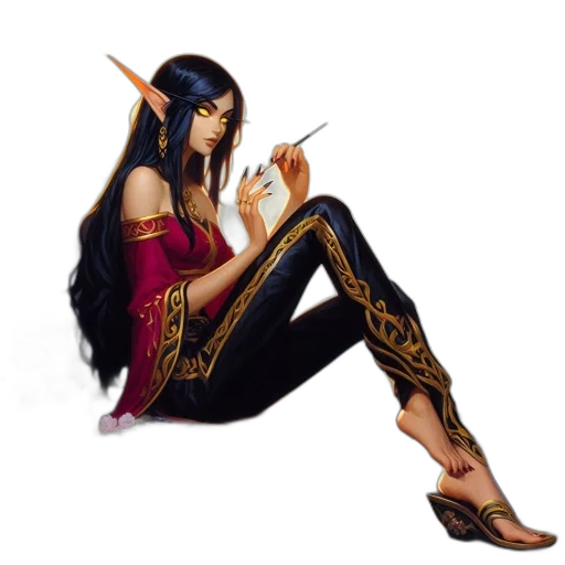 staff, dragon, fantasy art, concept art, pixel art, comic book art, dark, elven transparent PNG cut-out
