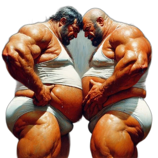 concept art, photorealistic, comic book art, fantasy art, two, muscular, men, face transparent PNG cut-out