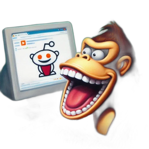 robot, staff, concept art, 3d render, cartoon, pixel art, cartoonish, gorilla transparent PNG cut-out