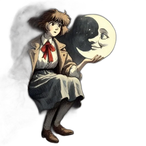 staff, creature, dress, mask, concept art, anime, fantasy art, pixel art transparent PNG cut-out