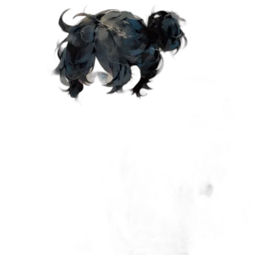 hair, crown, creature, mask, concept art, fantasy art, watercolor, pixel art transparent PNG cut-out