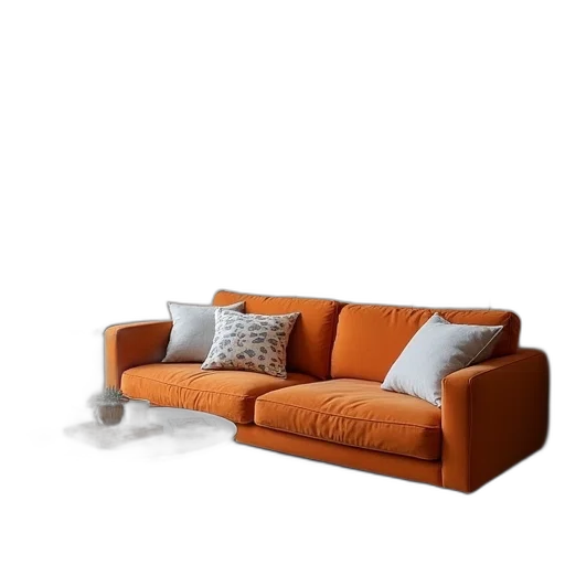 furniture, 3d render, photorealistic, earth tones transparent PNG cut-out