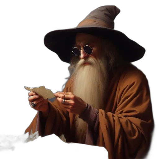staff, hat, dragon, fantasy art, concept art, photorealistic, pixel art, fire transparent PNG cut-out